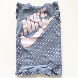 Nike Polka Dot Flutter Sleeve Romper